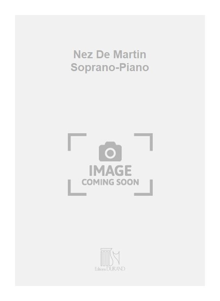 Nez De Martin Soprano-Piano